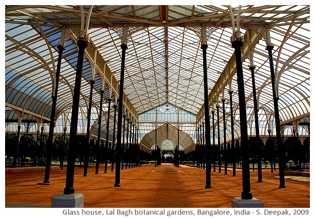 Glass house, Lal Bagh, Bangalore, India - images by Sunil Deepak, 2009