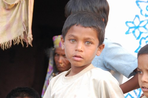 Lambadi gypsy village Thanda, Karnataka, India, image by Sunil Deepak