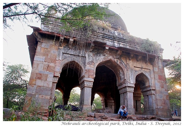 Mughal ruins, Mehrauli archeological park, Delhi, India - S. Deepak, 2012