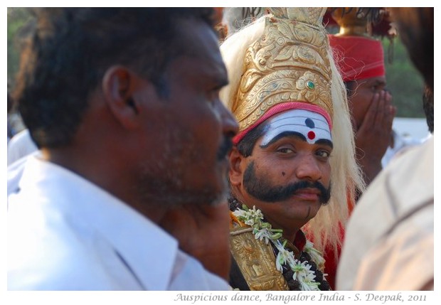 Sacred impersonation for auspicious beginnings - India - images by S. Deepak
