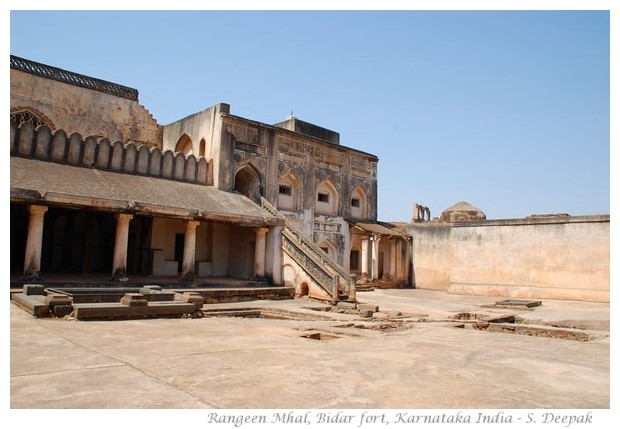 Rangeen Mahal in Bidar fort, Karnataka, India - images by S. Deepak