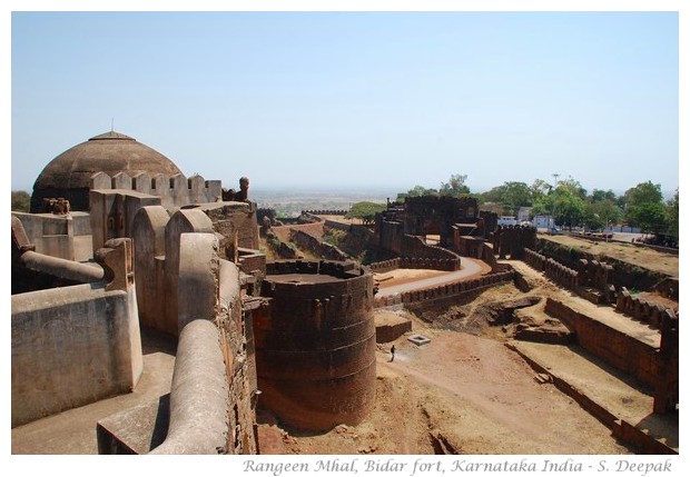 Rangeen Mahal in Bidar fort, Karnataka, India - images by S. Deepak