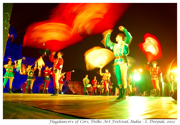 Flagdancers of Cori in Delhi Art Festival, India - S. Deepak, 2012