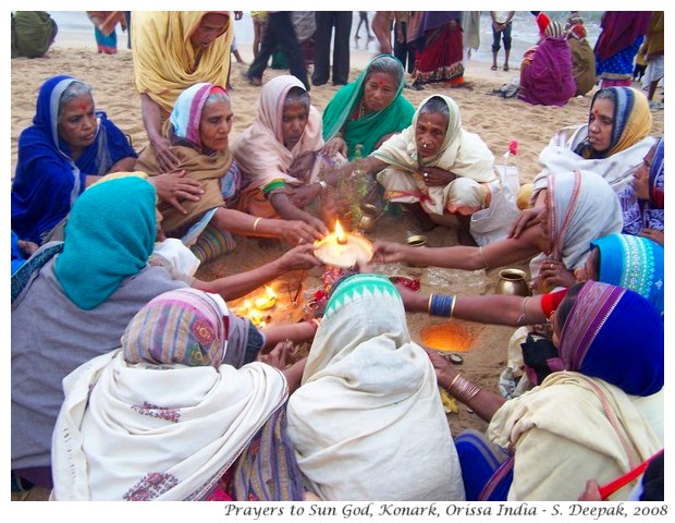 Prayers to rising sun, Orissa India - S. Deepak, 2008