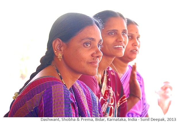 Women community workers, Bidar, Karnatka, India - images by Sunil Deepak, 2013