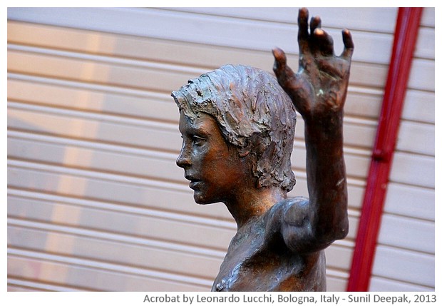 Acrobat boy by Leonardo Lucchi, Bologna, Italy - images by Sunil Deepak, 2013