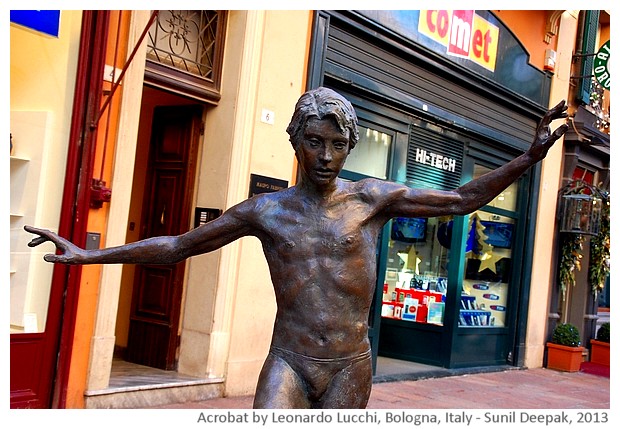 Acrobat boy by Leonardo Lucchi, Bologna, Italy - images by Sunil Deepak, 2013