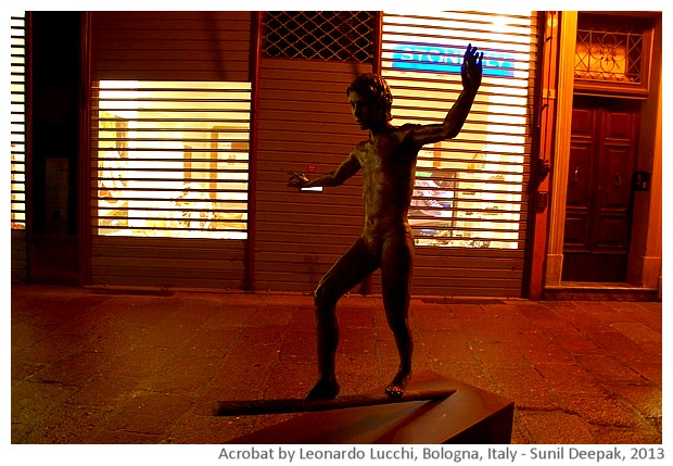 Acrobat boy by Leonardo Lucchi, Bologna, Italy - images by Sunil Deepak, 2013