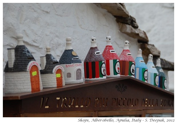 Shops for tourists in Alberobello, Apulia, Italy - S. Deepak, 2012