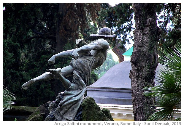 Arrigo saltini tomb, Verano cemetery, Rome, Italy - images by Sunil Deepak, 2013