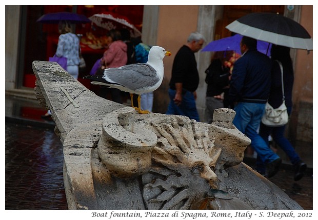 Boat fountain, Spanish square Rome, Italy - S. Deepak, 2012