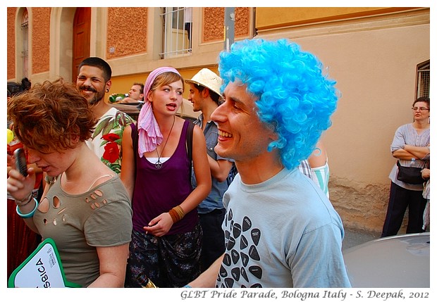 Blue hair at Bologna GLBT Pride Parade - S. Deepak, 2012