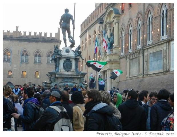 Protests in Bologna - S. Deepak, 2012