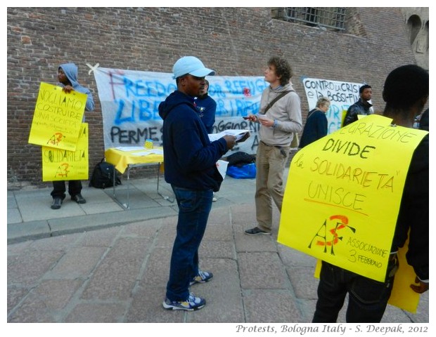 Protests in Bologna - S. Deepak, 2012