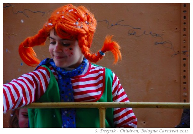 Children at Bologna Carnival, 6 March 2011