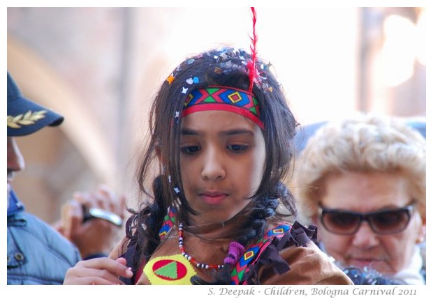 Children at Bologna Carnival, 6 March 2011