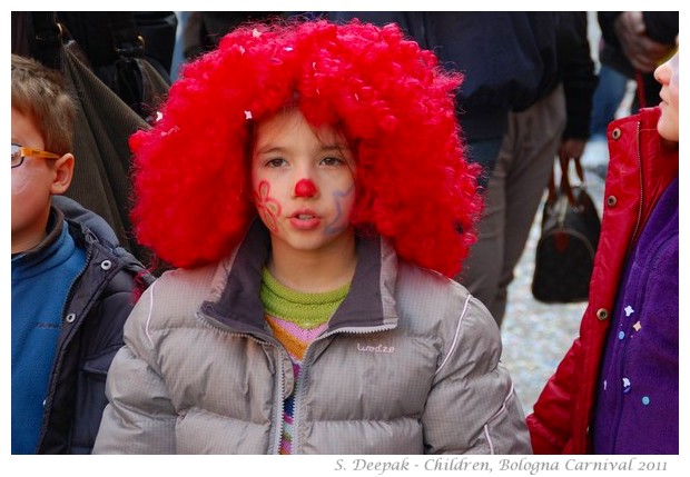 Children at Bologna Carnival, 6 March 2011