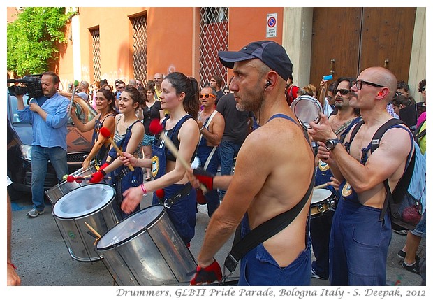 Drummers, Bologna GLBTI Pride Parade Italy - S. Deepak, 2012