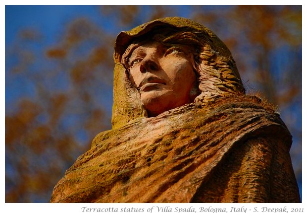 Wonderful Terracotta statues of Villa Spada in Bologna - S. Deepak, 2011