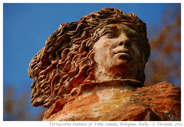 Wonderful Terracotta statues of Villa Spada in Bologna - S. Deepak, 2011