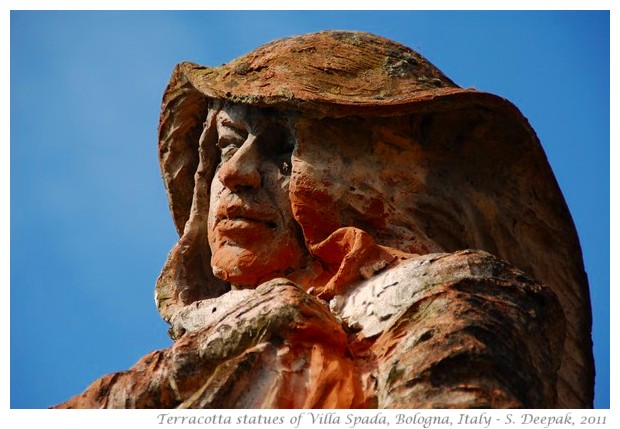 Wonderful Terracotta statues of Villa Spada in Bologna - S. Deepak, 2011