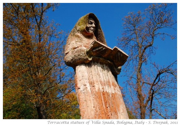 Wonderful Terracotta statues of Villa Spada in Bologna - S. Deepak, 2011