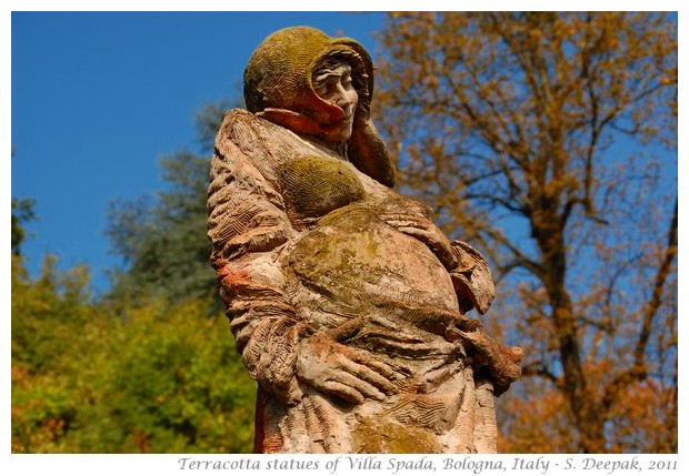 Wonderful Terracotta statues of Villa Spada in Bologna - S. Deepak, 2011