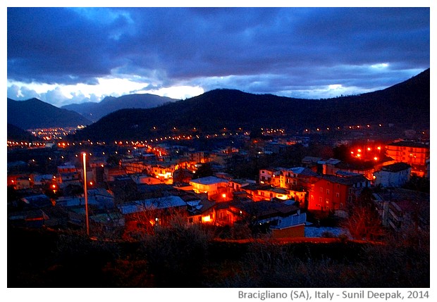 Evening lights, Bracigliano (SA), Italy - images by Sunil Deepak, 2014