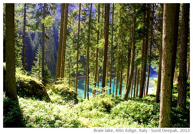 Braie lake, Alto Adige, Italy - images by Sunil Deepak, 2013