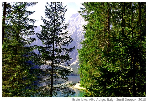 Braie lake, Alto Adige, Italy - images by Sunil Deepak, 2013