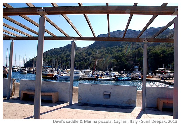 Devil's saddle and Marina piccola, Cagliari, Sardinia, Italy - images by Sunil Deepak, 2013