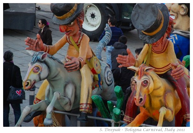 Cowboys at Bologna Carnival, Italy 2011, image by S. Deepak