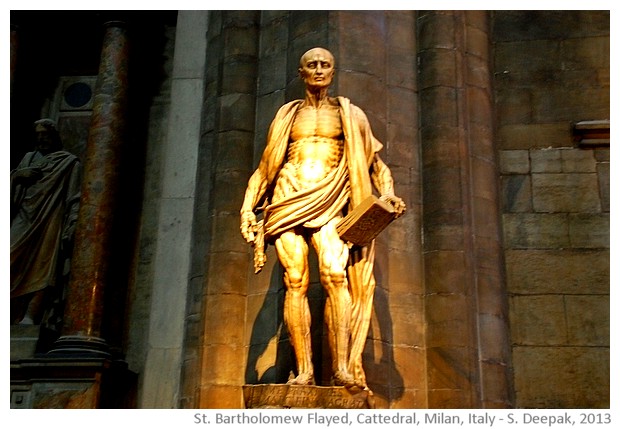 St Bartholomew flayed, Cathedral, Milan, Italy