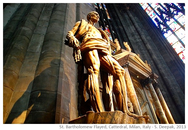 St Bartholomew flayed, Cathedral, Milan, Italy