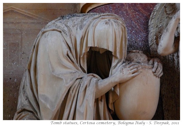 Tomb statues, certosa cemetry Bologna Italy - images by S. Deepak