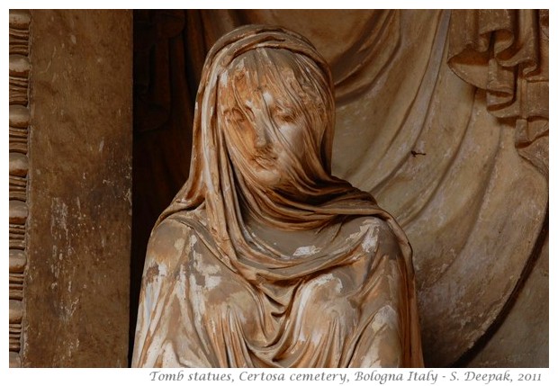 Tomb statues, certosa cemetry Bologna Italy - images by S. Deepak