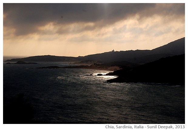 lighthouse, Chia, Sardegna, Italy - images by Sunil Deepak, 2014