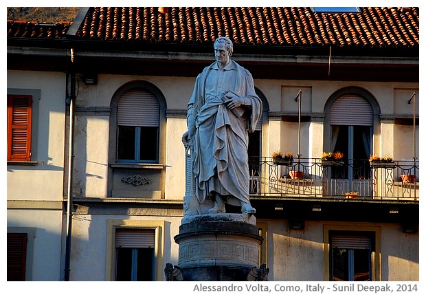 Alessandro Volta, Como, Italy - images by Sunil Deepak, 2014