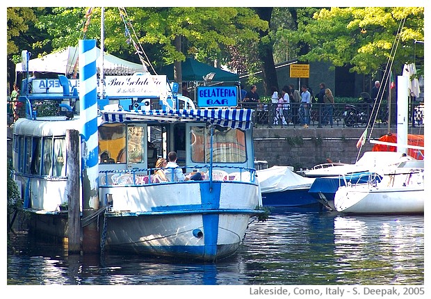 Como lakeside, Italy - images by Sunil Deepak, 2005