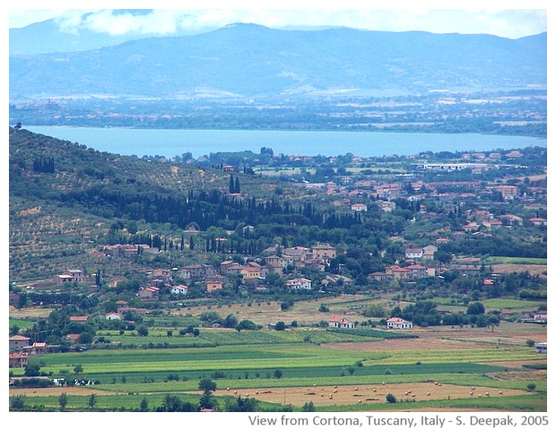 Cortona, Tuscany, Italy - images by Sunil Deepak, 2005