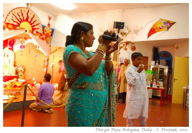 Bengali woman, DurgaPuja Bologna, Italy - S. Deepak, 2011