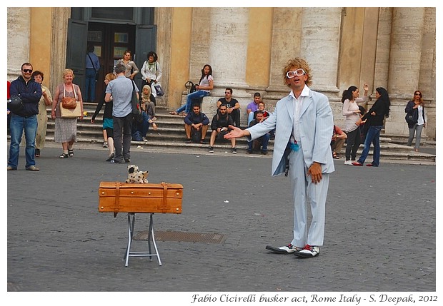 Fabio Cicirelli, busker Rome Italy - S. Deepak, 2012