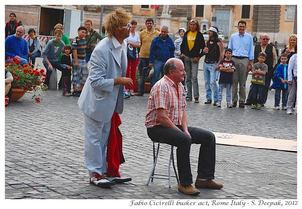 Fabio Cicirelli, busker Rome Italy - S. Deepak, 2012