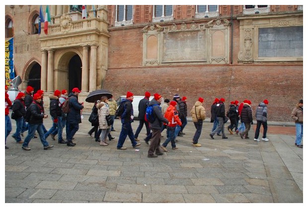 Landini of Fiat's Workers Union FIOM in a protest meeting