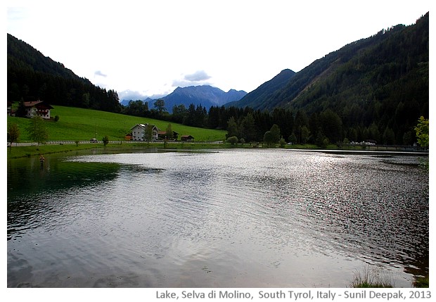 Selva di Molino lake, Alto Adige, Italy - images by Sunil Deepak, 2013