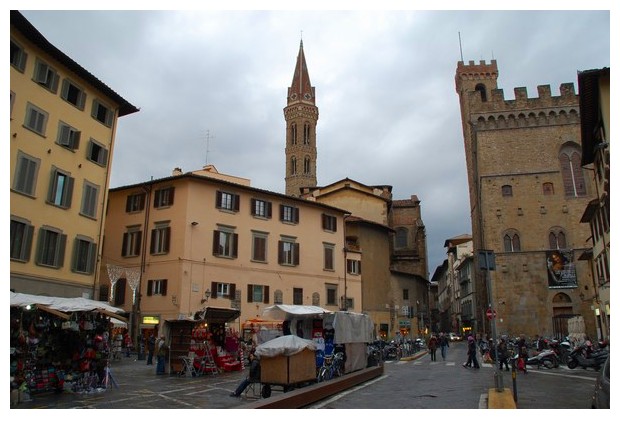Italy, Florence, church bell towers