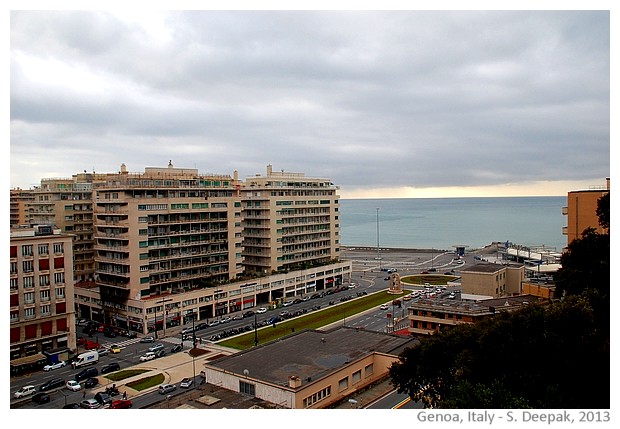 Genoa seen from Cappuccini walls hill, Italy - S. Deepak, 2013