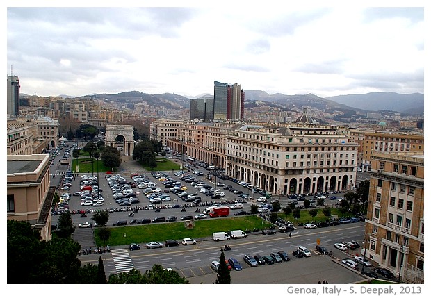 Genoa seen from Cappuccini walls hill, Italy - S. Deepak, 2013