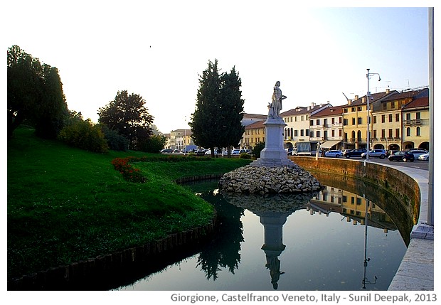 Statua Giorgione, Castelfranco Veneto (TV), Italy - images by Sunil Deepak, 2013