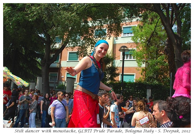 Girl with moustache, GLBTI Pride Bologna - S. Deepak, 2012